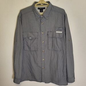 ExOfficio Men's Long Sleve Utility Shirt with UPF 30+ size Large